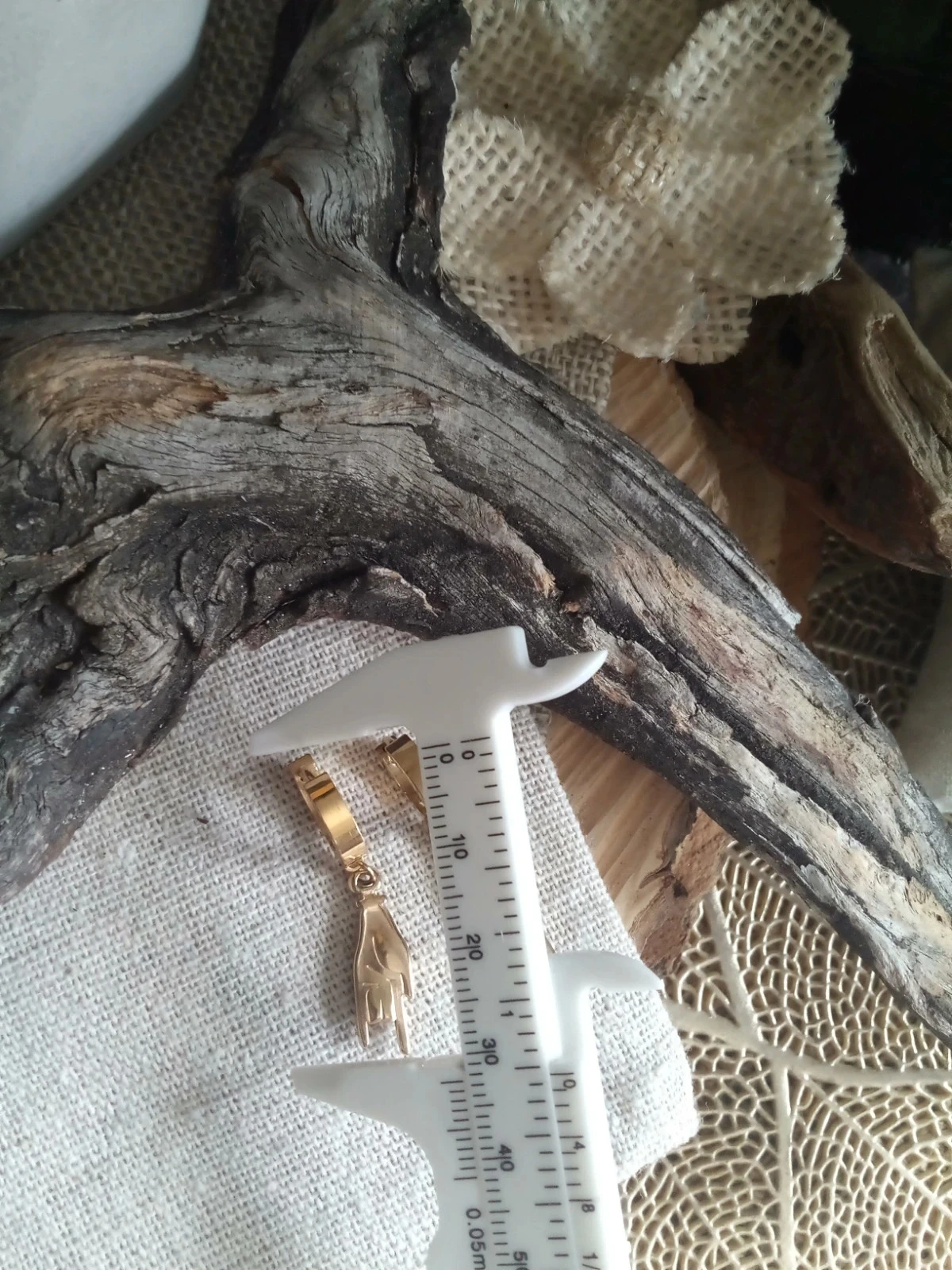 Gouden handen oorbellen – photo 3